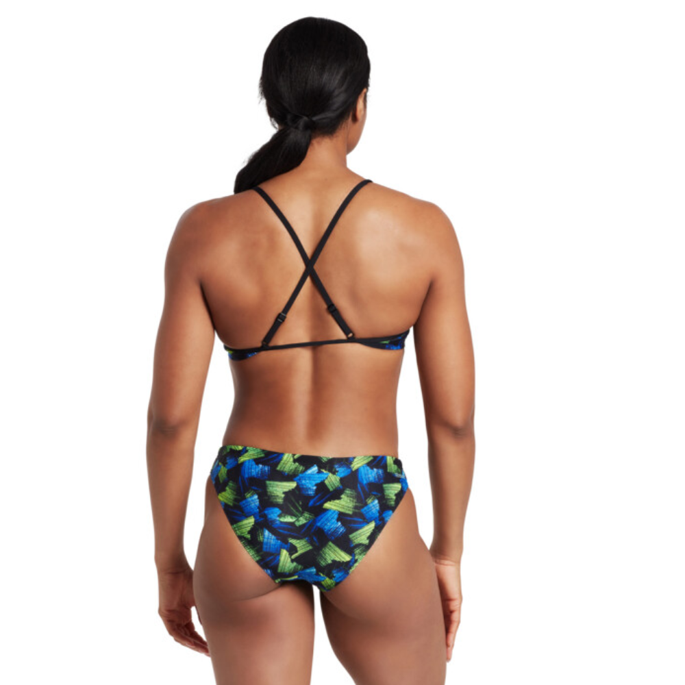Zoggs Women's Swell Tri Back 2 Piece Swimsuit, Ladies Swimwear 
