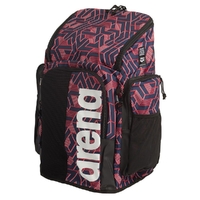 Arena Spiky III Backpack 45 Allover -122  Escape, Team Backpack, Swimming Backpack- Navy/Red