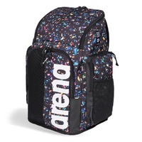 Arena Spiky III Backpack 45 Allover -133 Confetti Black, Team Backpack, Swimming Backpack