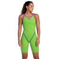 Arena Women's Powerskin Primo Open Back Race Suit Approved by World Aquatics - Emerald Boa