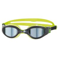 Zoggs Phantom Elite Junior Mirror Swimming Goggles - Black/Green - Ages 6 - 14