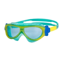 Zoggs Phantom Kids Swimming Mask - Blue, Yellow - Ages 0 - 6 Years, Children's Goggles