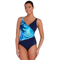 Zoggs Spatial Wrap Front Women's Swimsuit - One Piece Swimwear