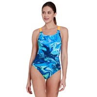 Zoggs Women's Spatial Speedback One Piece Swimwear, Ladies Swimsuit