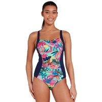 Zoggs Women's Kuringai Ruched Front One Piece, Women's One Piece