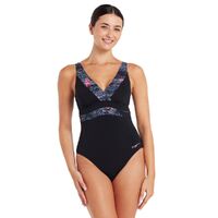 Zoggs Women's Dusk Square Back One Piece, Ladies Swimwear