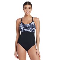 Zoggs Women's Multiway One Piece Swimwear - Marble 