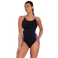 Zoggs Women's Prism Geo Multiway One Piece Swimwear