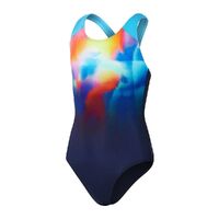 Speedo Girls Digi Placement Splashback One Piece Swimwear, Girls Full Piece Swimsuit