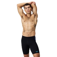 Speedo Men's Tech Panel Jammer - Black/Cobalt Pop, Men's Speedo Swimwear