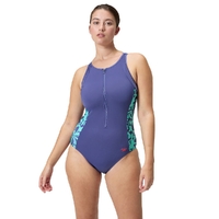 Speedo Women's Panel Hydrasuit One Piece Swimsuit - Hapuna Blue, Women's Swimwear