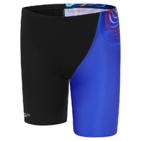 Speedo Boys Eng Printed Jammer - Molten Blend - Cobalt Pop, Boys Speedo Swimwear