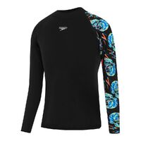 Speedo Boys Skull Long Sleeve Rashie - Sun Top