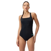 Speedo Women's Flex Band One Piece Swimsuit - Anthracite