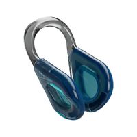 Speedo Biofuse Nose Clip, Swimming Nose Clip, USA Charcoal/Pool 