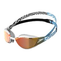 Speedo Fastskin Hyper Elite Swimming Goggles, Picton Blue/ Black/ White Racing Goggles