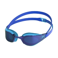 Speedo Fastskin Hyper Elite Mirror Junior Swimming Goggles, Picton Blue/Cobalt/Iris