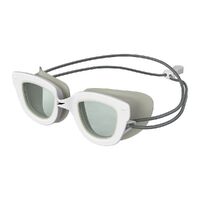Speedo Junior Sunny G Seasiders Goggle Junior 3 - 6 Yrs White/Grey, Children's Swimming Goggles