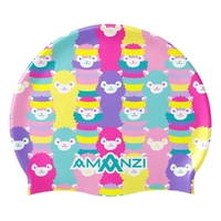 Amanzi Alpacapellas Swim Cap, Silicone Swim Cap