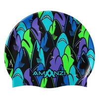 Amanzi Mako Swim Cap, Silicone Swim Cap