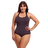 Funkita Women's Curvy Queen Brace Me Back One Piece Women's Swimwear, Ladies Swimsuit