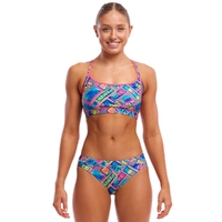 Funkita Women's Coco Canel ECO Sports Bikini Two Piece Swimwear,  Ladies Two Piece Swimsuit