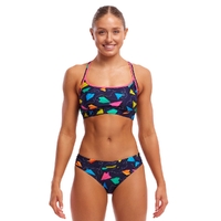 Funkita Women's Fly Bye ECO Sports Bikini Two Piece Swimwear,  Ladies Two Piece Swimsuit