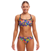 Funkita Women's Colour Funk ECO Sports Bikini Two Piece Swimwear,  Ladies Two Piece Swimsuit