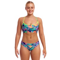 Funkita Women's Leaving Today ECO Sports Bikini Two Piece Swimwear,  Ladies Two Piece Swimsuit