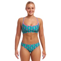 Funkita Women's Zip Zap ECO Sports Bikini Two Piece Swimwear,  Ladies Two Piece Swimsuit