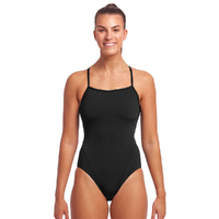 Funkita Women's Still Black Single Strap One Piece Swimwear, Women's Swimsuit