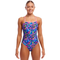 Funkita Funk & Blues ECO Single Strap One Piece Women's Swimwear, Ladies Swimsuit