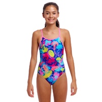 Funkita Girls Sting Stung ECO Diamond Back One Piece Swimwear, Girls Full Piece Swimsuit