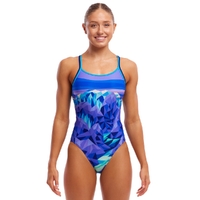 Funkita Women's Remarkables ECO Diamond Back One Piece Swimwear, Women's Swimsuit