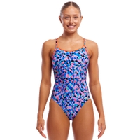 Funkita Women's Warp Tour ECO Diamond Back One Piece Swimwear, Women's Swimsuit