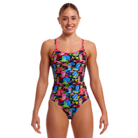 Funkita Women's Art Snob ECO Diamond Back One Piece Swimwear, Women's Swimsuit