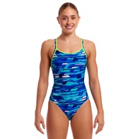 Funkita Women's Pace racer ECO Diamond Back One Piece Swimwear, Women's Swimsuit