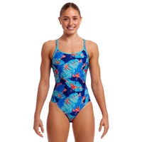 Funkita Women's Lotsa Leaves ECO Diamond Back One Piece Swimwear, Women's Swimsuit