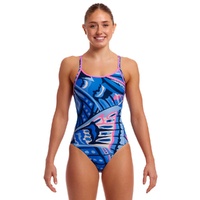 Funkita Women's Soaring Hi ECO Diamond Back One Piece Swimwear, Women's Swimsuit