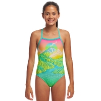 Funkita Girls Candy Climb ECO Strapped In One Piece Swimwear, Girls One Piece Swimsuit