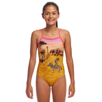 Funkita Girls Circle of Life ECO Strapped In One Piece Swimwear, Girls One Piece Swimsuit