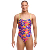 Funkita Women's Summer Swirl ECO Strapped In One Piece Swimwear, Women's Swimsuit