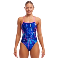 Funkita Women's Cyber City ECO Strapped In One Piece Swimwear, Women's Swimsuit