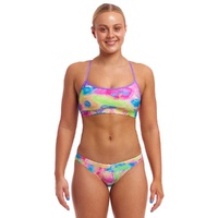 Funkita Women's Sweet Sting ECO Crop Top Two Piece Swimwear, Ladies Two Piece Swimsuit