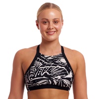 FUNKITA Night Flyer Ladies Hi Light Swim Top, Women's Swimwear - TOP ONLY