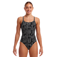 Funkita Women's Up The Ladder Diamond Secure One Piece Swimwear, Women's Swimsuit