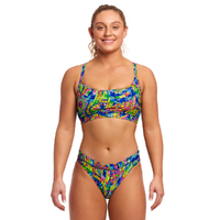 Funkita Women's Spin The Bottle Sports Bikini Two Piece Swimwear