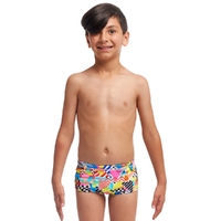 Funky Trunks Toddler Boys Junk Yard ECO Swimming Trunks, Boys Swimwear