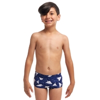 Funky Trunks Toddler Boys Paper Plain ECO Swimming Trunks, Boys Swimwear