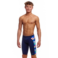 Funky Trunks Boys Streaky Strokes Eco Training Jammer Swimwear, Boys Swimsuit